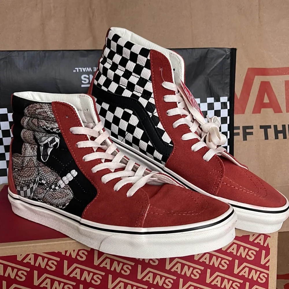 Vans Sk8-Hi Desert Snake/Chili Oil sneakers WMNS - Picture 6 of 16